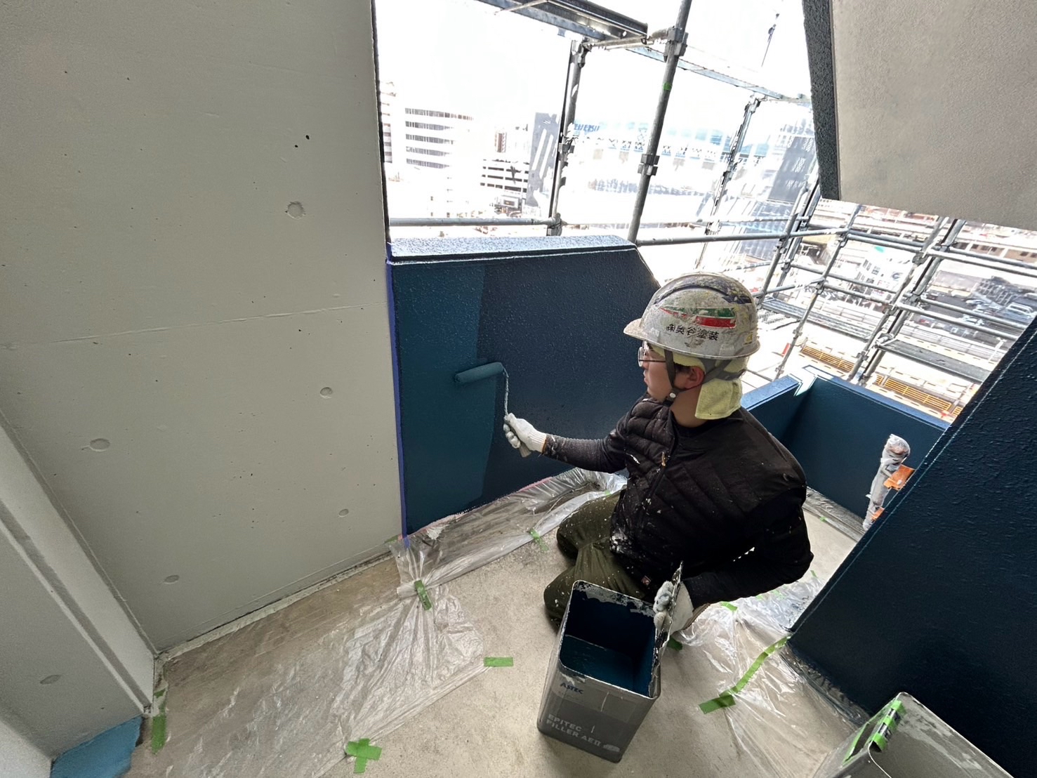 一宮市Cマンション　外壁塗装