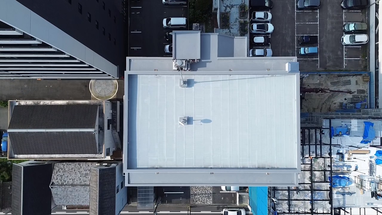 屋上防水　施工後　マンション防水　ウレタン塗膜防水　アスファルト防水