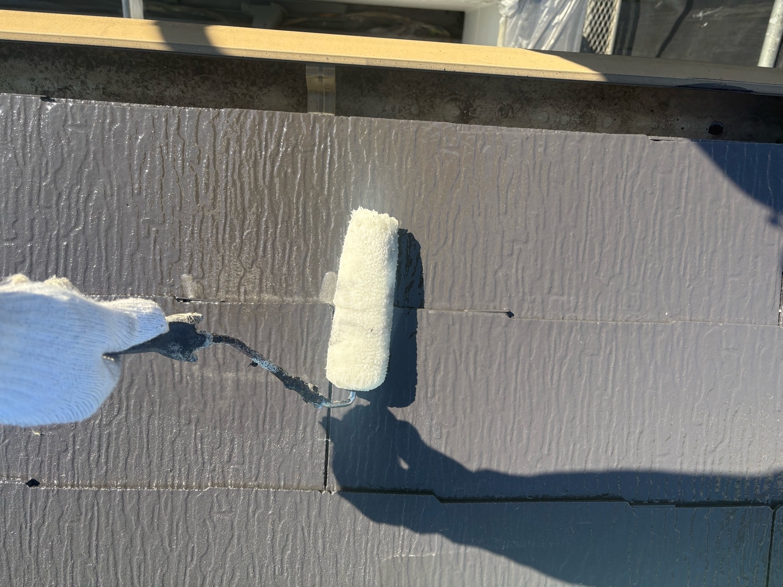 屋根塗装 クリヤー 上塗り スレート