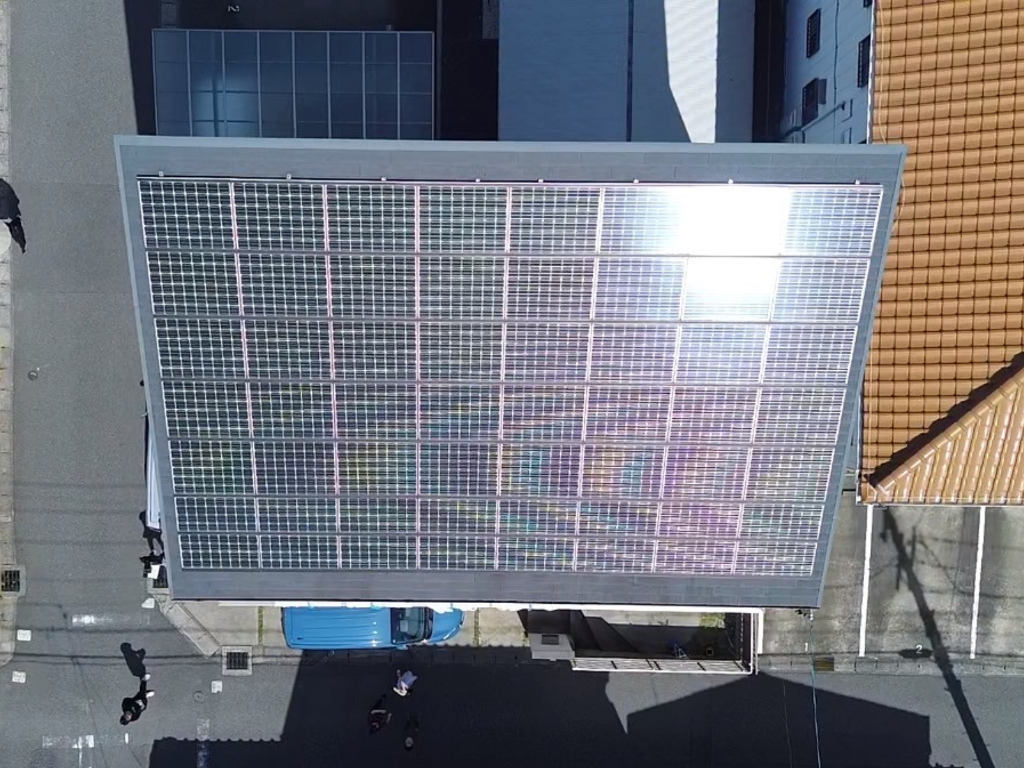 屋根塗装 施工前 スレート 色褪せ