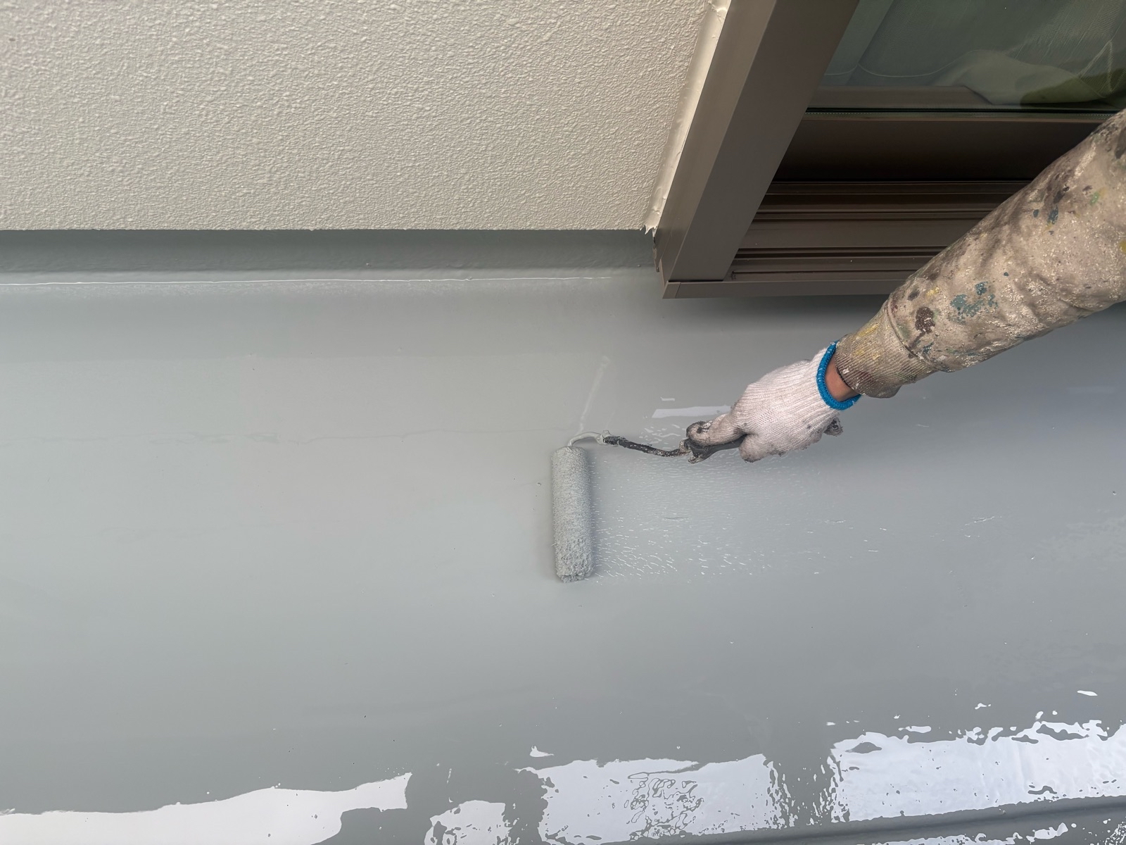 バルコニー防水　ベランダ防水　ウレタン塗膜防水　ウレタン2回塗り