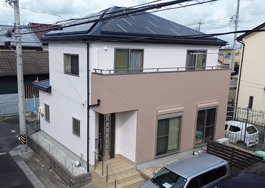 愛西市　外壁塗装　施工事例