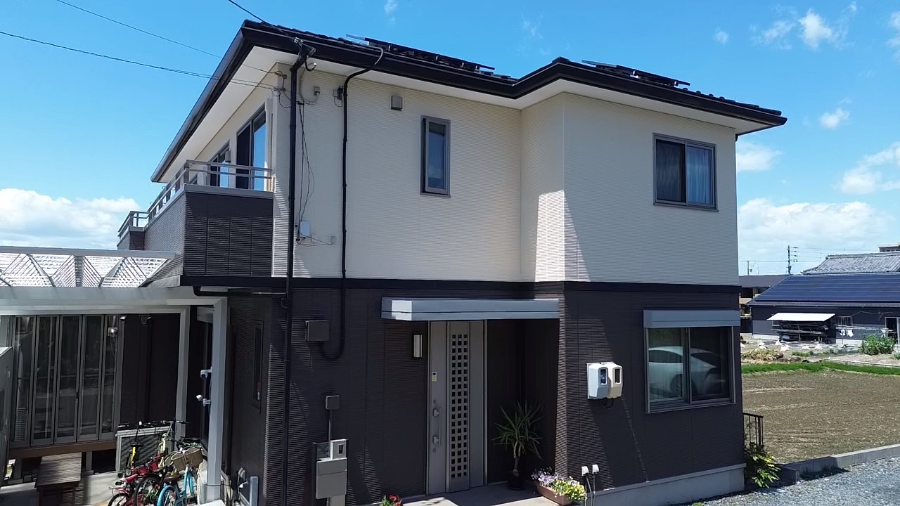 愛西市　外壁塗装　施工事例