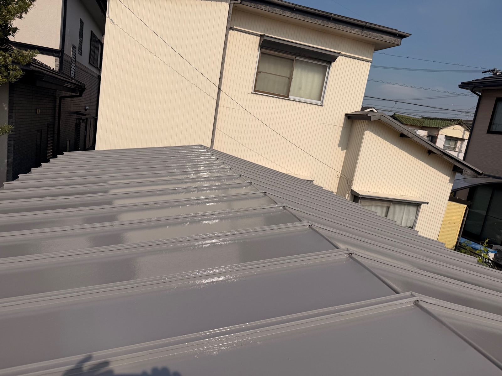 屋根塗装　瓦棒　施工後