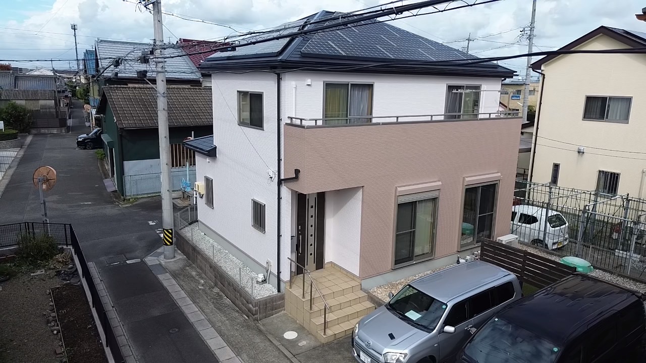 愛西市　外壁塗装　施工事例