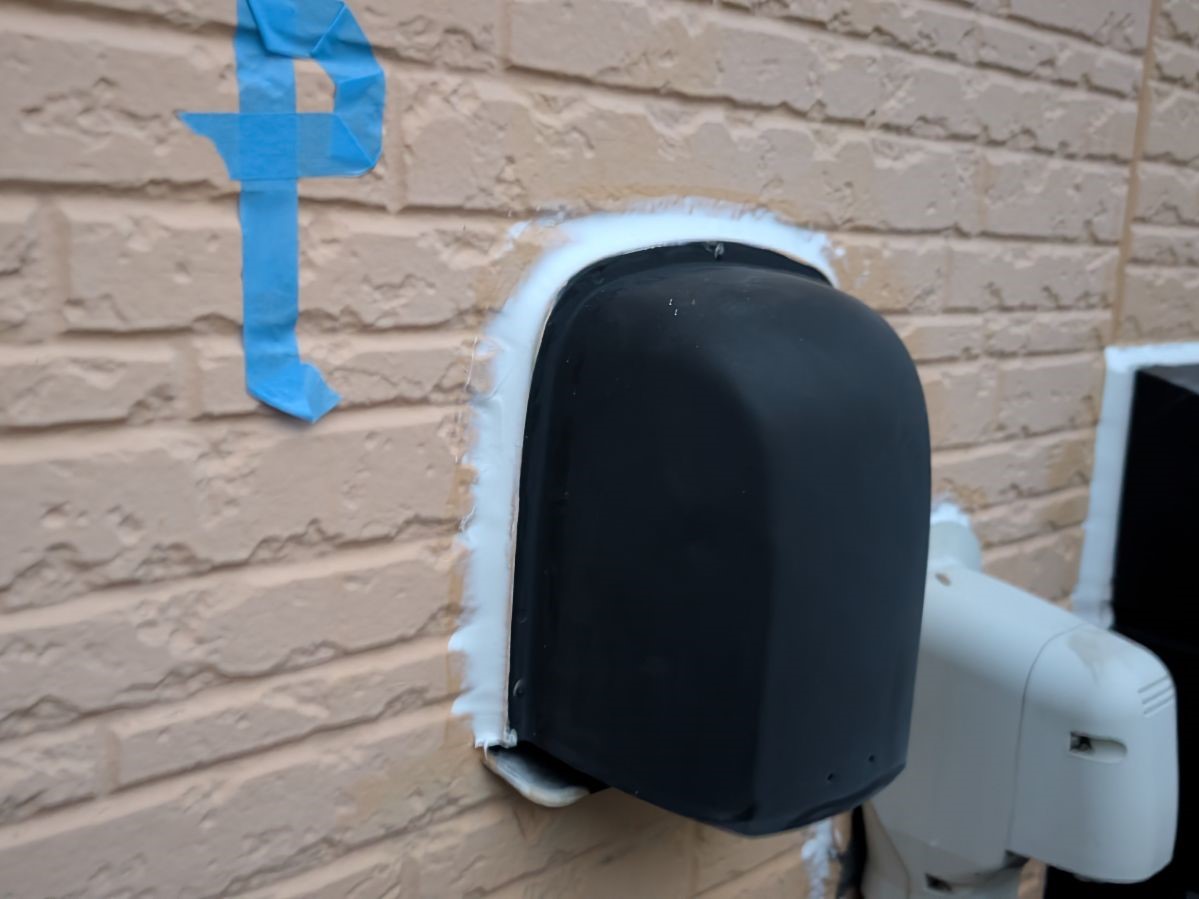 換気フード塗装　施工前
